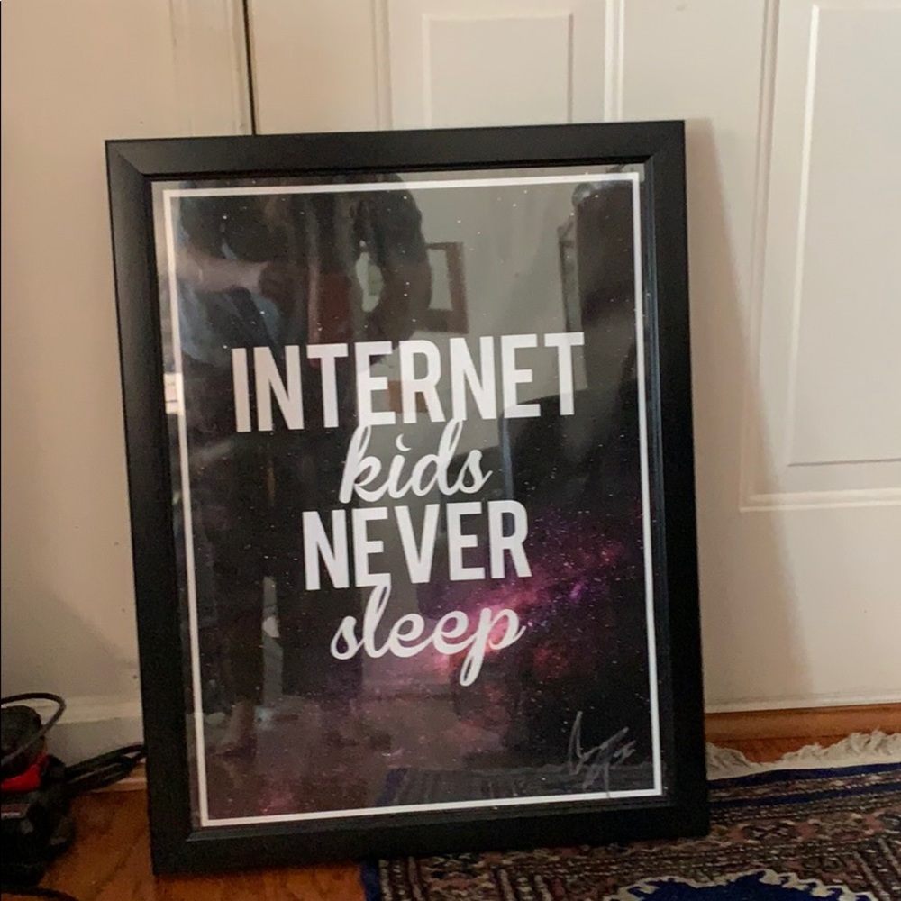 Connor Franta SIGNED and FRAMED poster